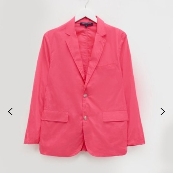 NEW French Connection Agazia Single Breasted Raspberry Sorbet Blazer sz M - Picture 1 of 3